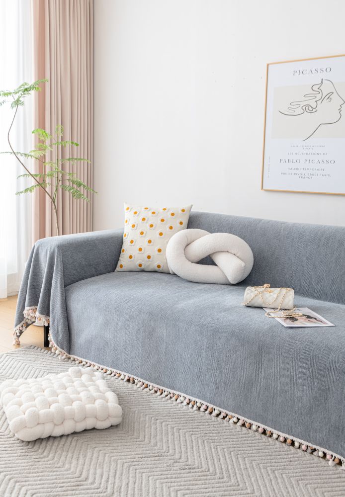 Sofa Throw - Herpome - Stone Gray