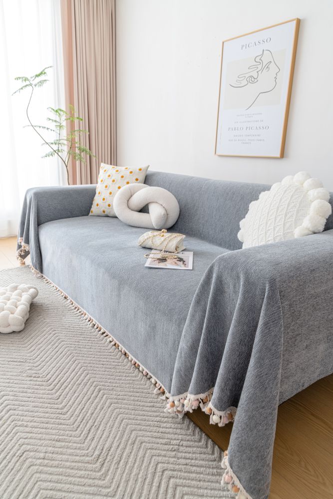 Sofa Throw - Herpome - Stone Gray