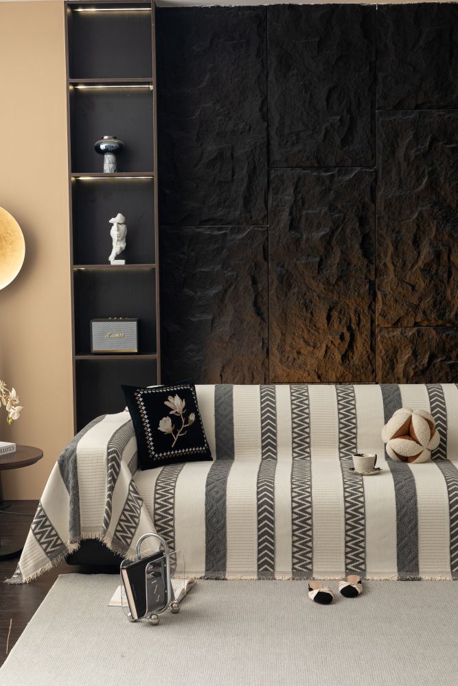 Sofa Throw - Klint - Charcoal Grey