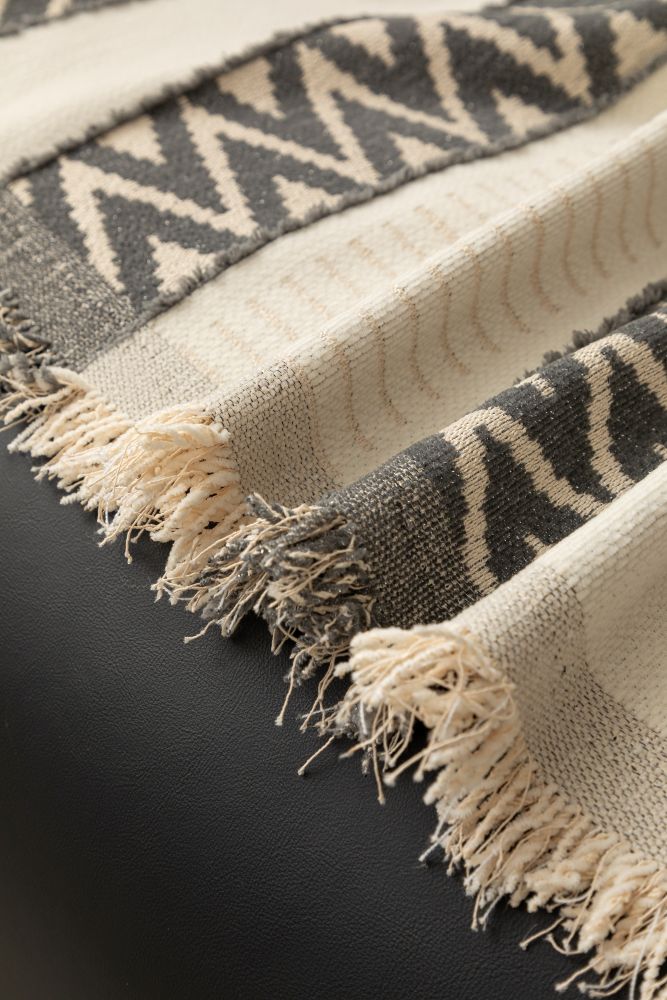 Sofa Throw - Klint - Charcoal Grey