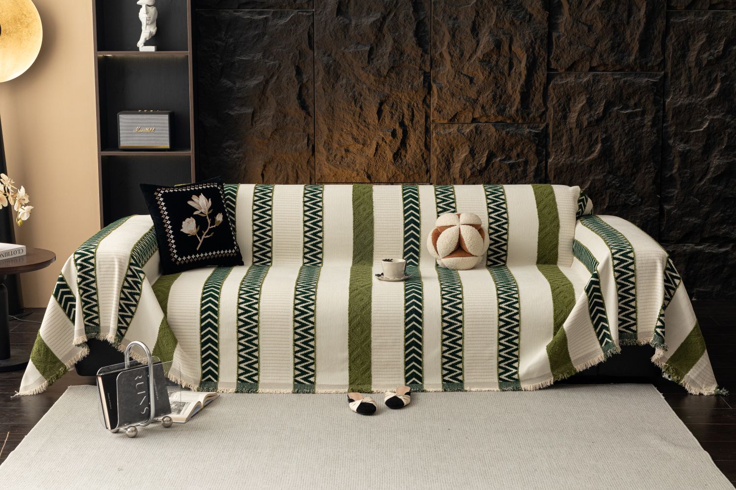 Sofa Throw - Klint - Moss Green