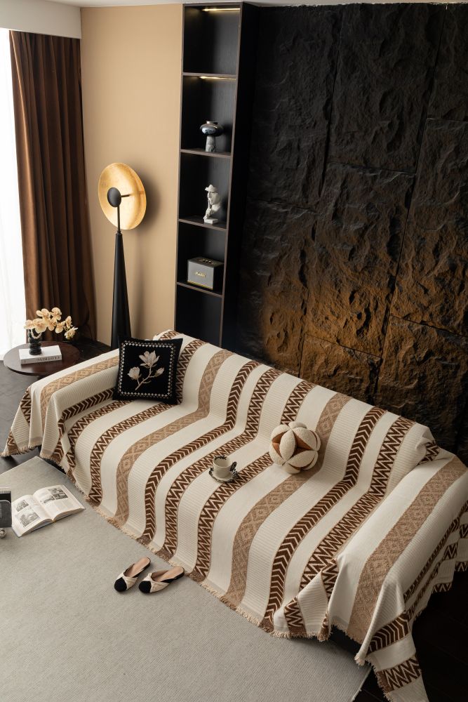 Sofa Throw - Klint - Chestnut Brown