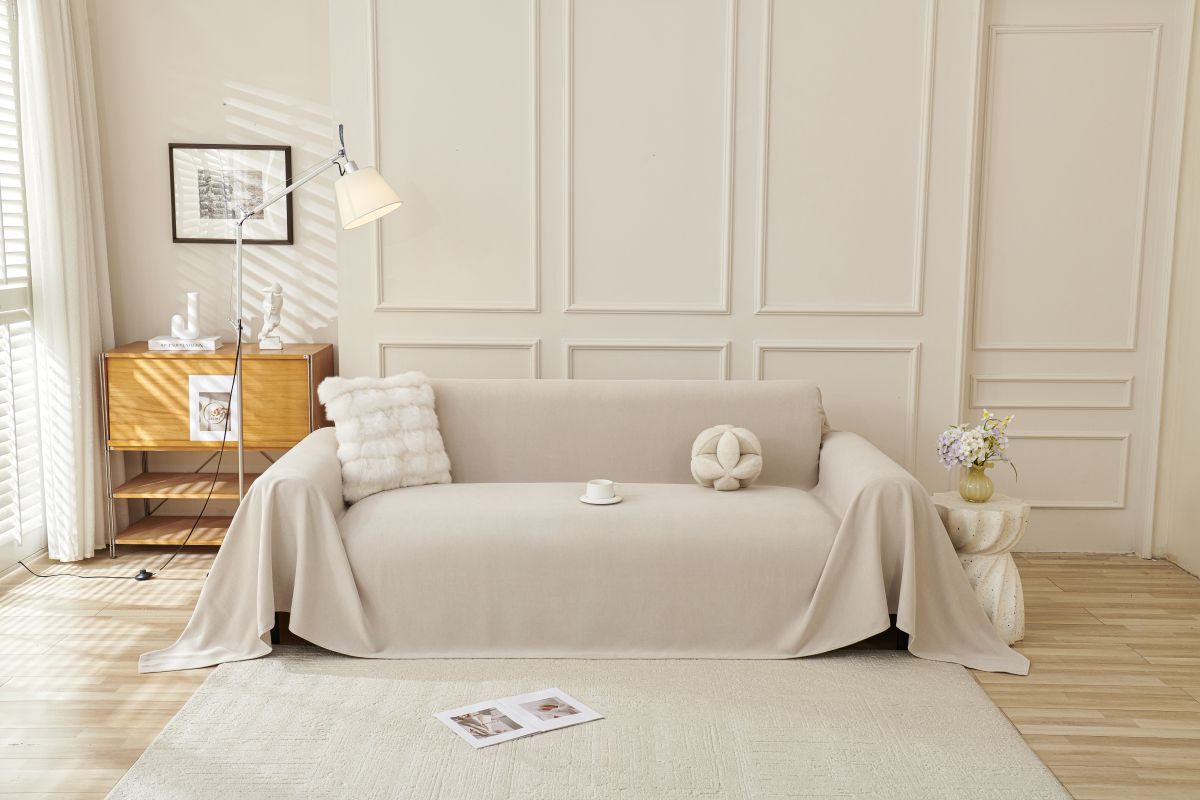 Sofa Throw - Norka - Moon Beige