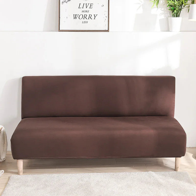 Sofa Bed Cover - Chocolate - Adaptable & Expandable - The sofa cover crafter