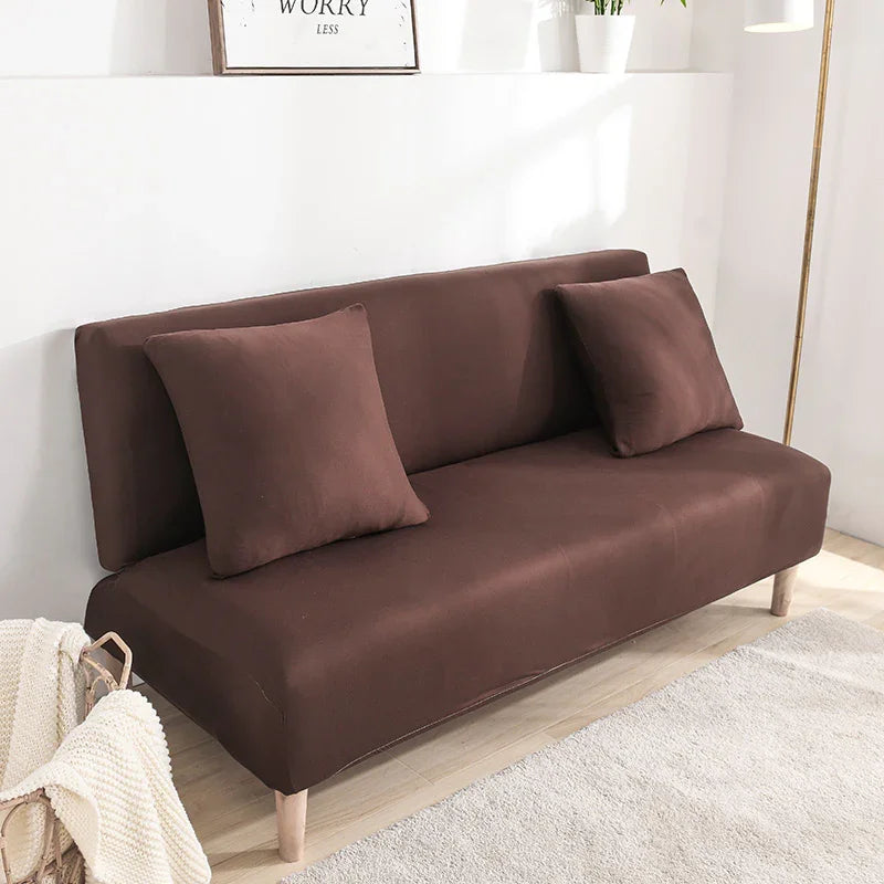 Sofa Bed Cover - Chocolate - Adaptable & Expandable - The sofa cover crafter