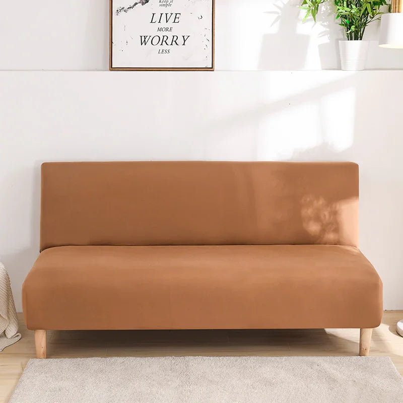 Sofa Bed Cover - Light Brown - Adaptable & Expandable - The sofa cover crafter