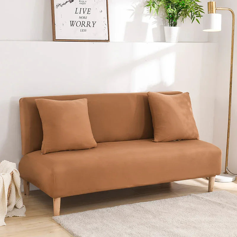 Sofa Bed Cover - Light Brown - Adaptable & Expandable - The sofa cover crafter