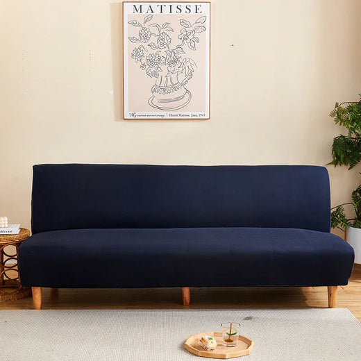 Sofa Bed Cover - Navy Blue - Adaptable & Expandable - The sofa cover crafter