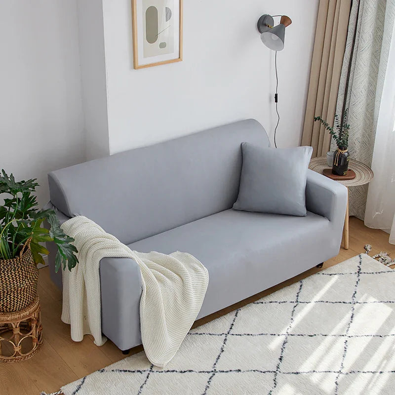 Sofa Cover - Dolphin gray - Adaptable & Expandable - The sofa cover crafter