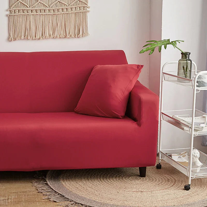 Sofa Cover - Red cherry - Adaptable & Expandable - The sofa cover crafter