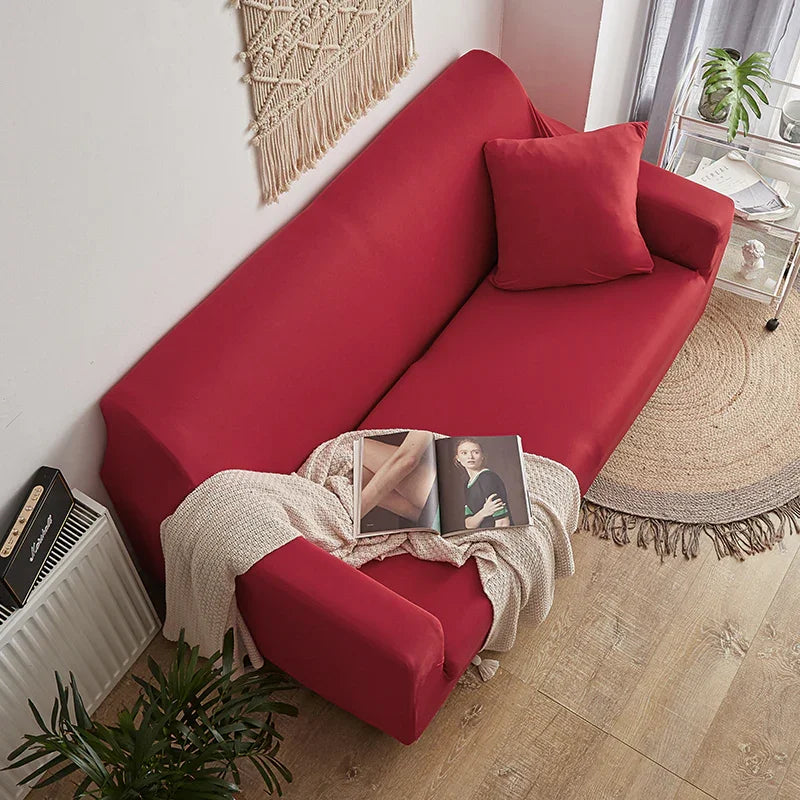 Sofa Cover - Red cherry - Adaptable & Expandable - The sofa cover crafter