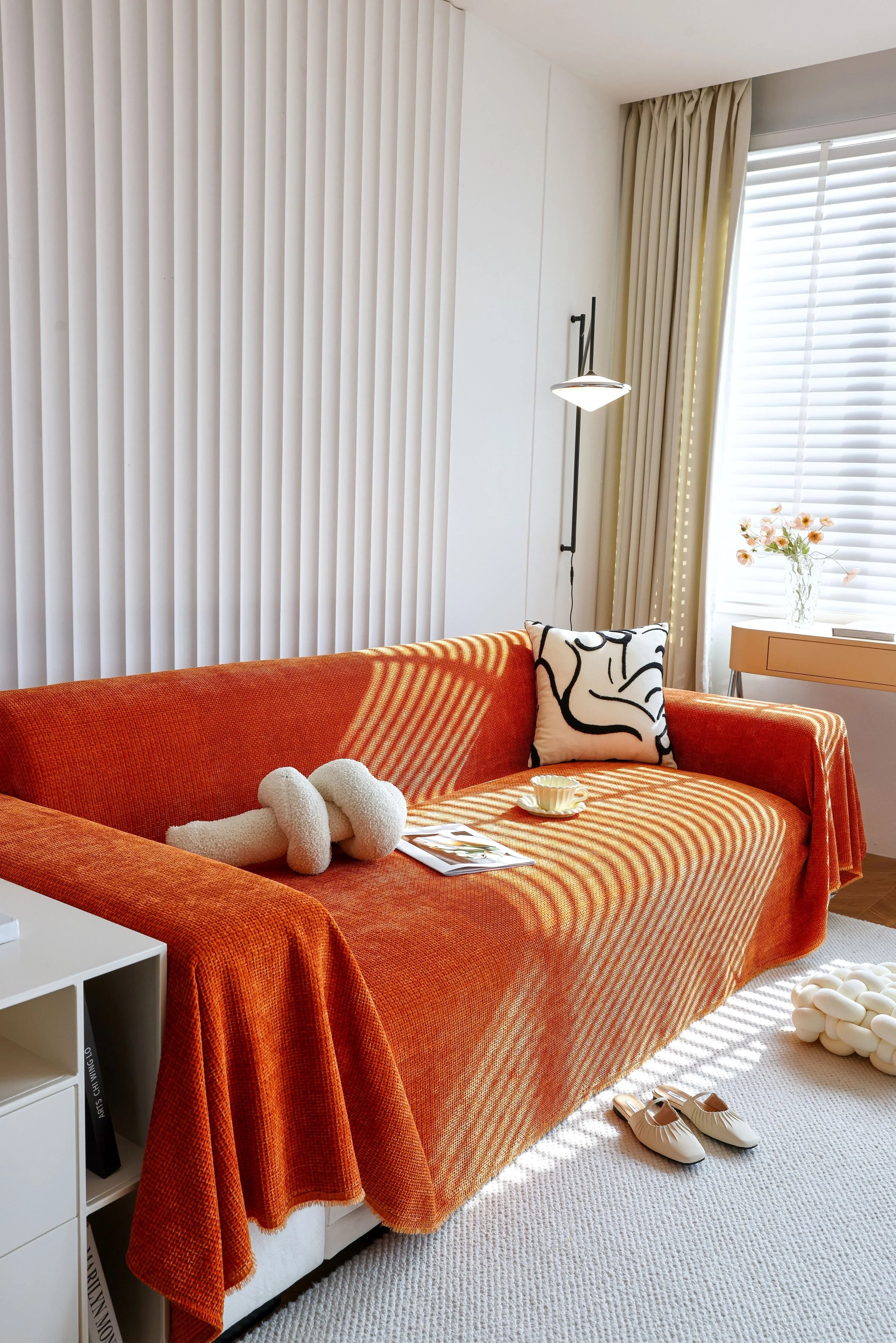 Sofa Throw - Coveri - Caramel - The sofa cover crafter