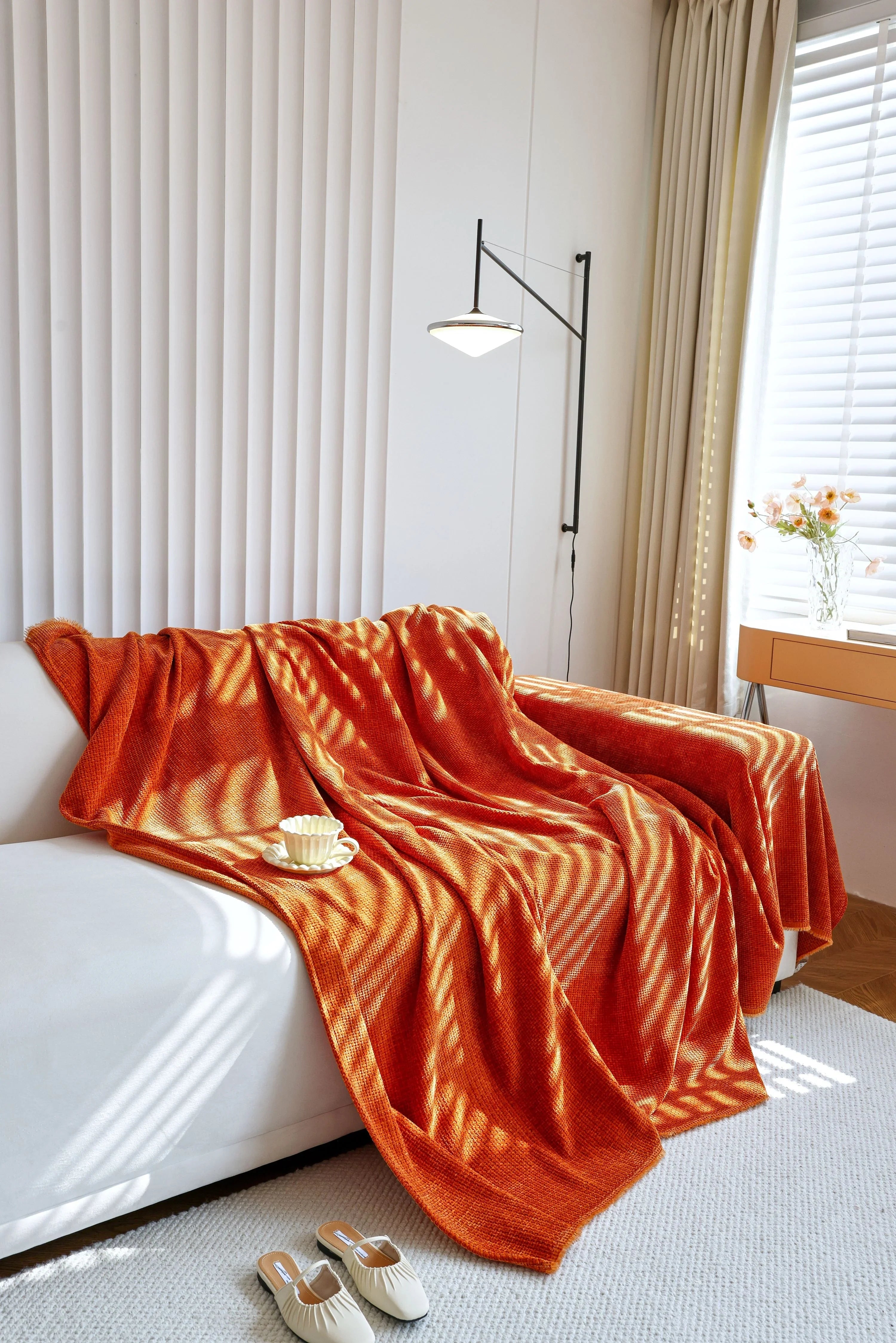 Sofa Throw - Coveri - Caramel - The sofa cover crafter