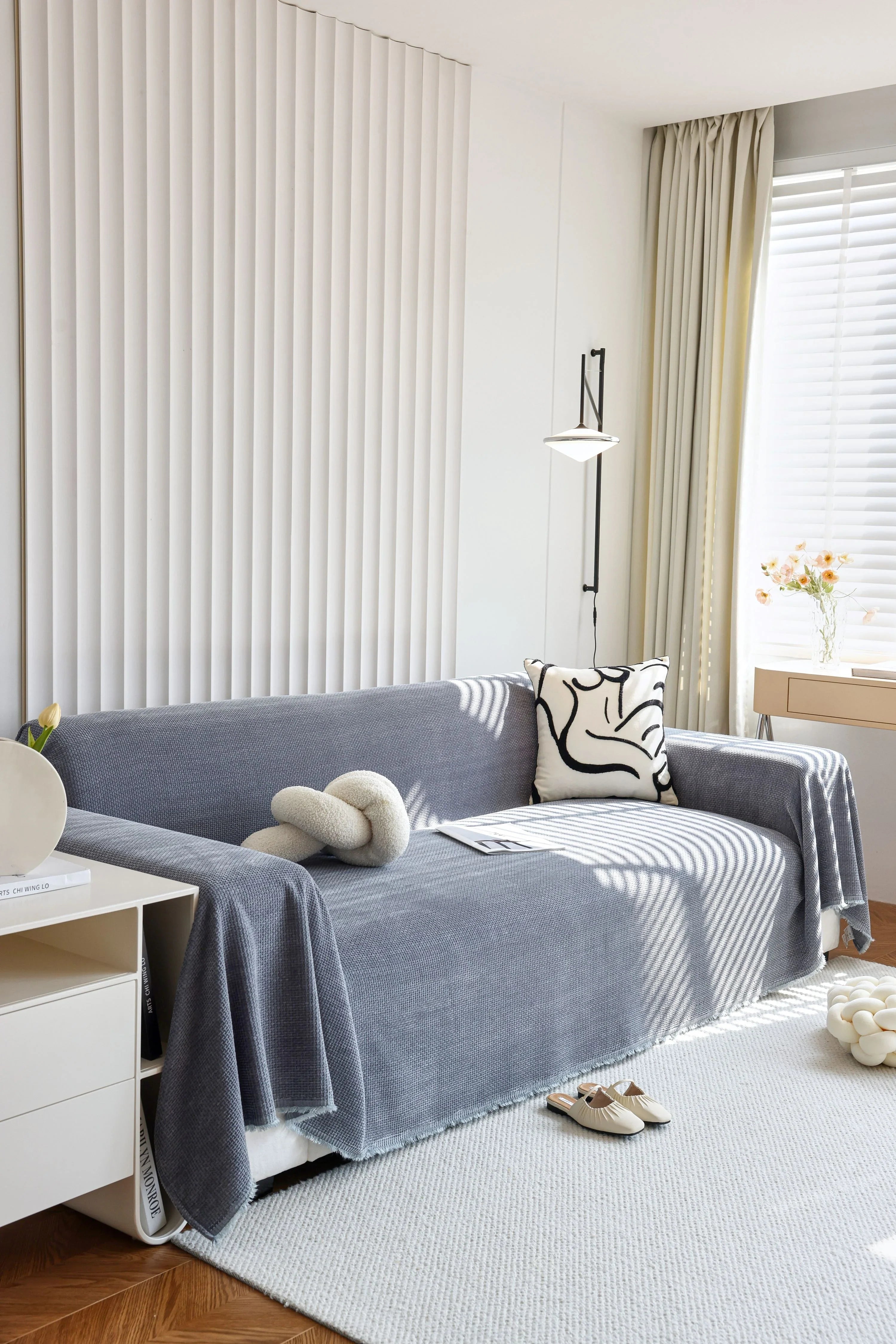 Sofa Throw - Coveri - Dark Gray - The sofa cover crafter