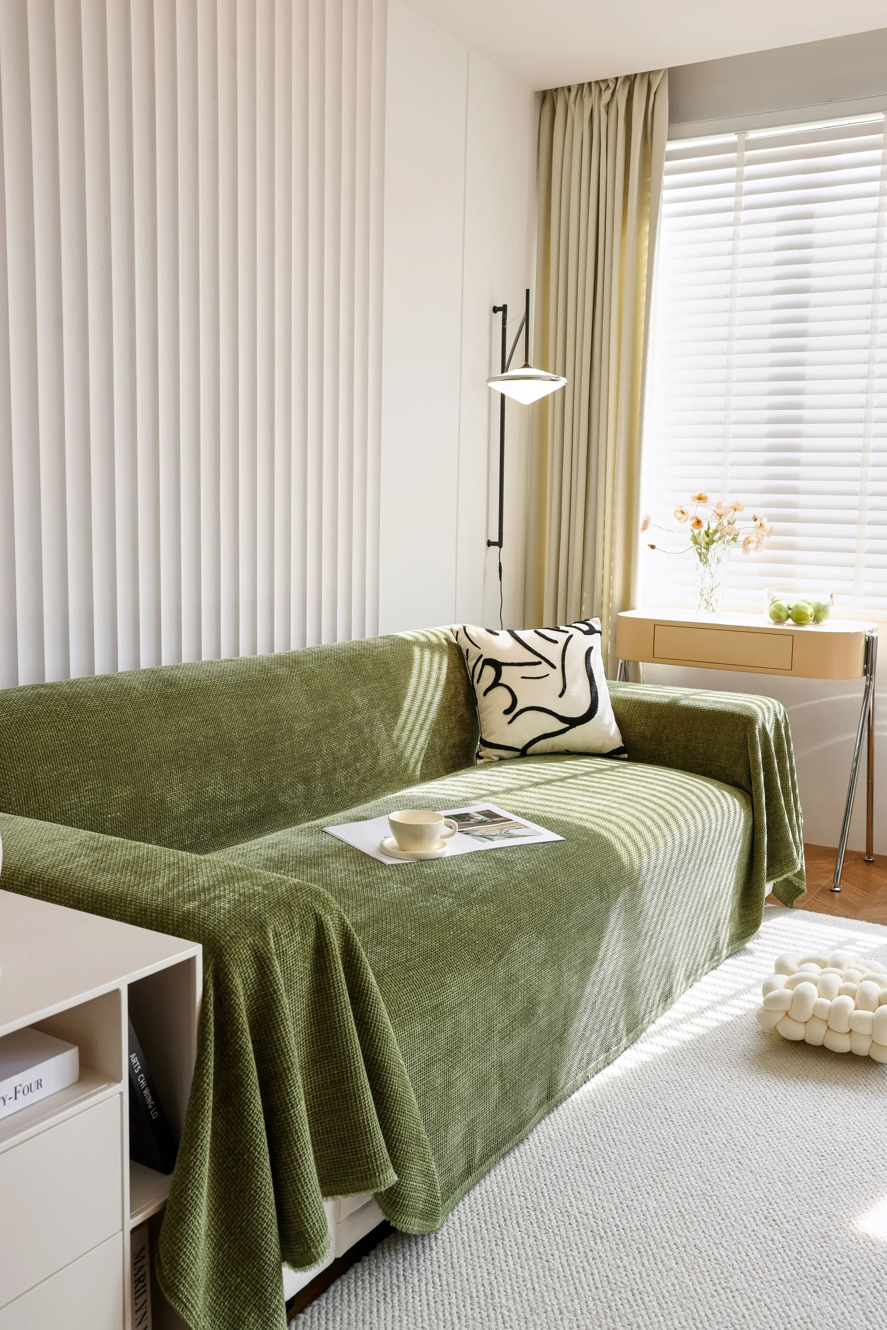 Sofa Throw - Coveri - Green Tea - The sofa cover crafter