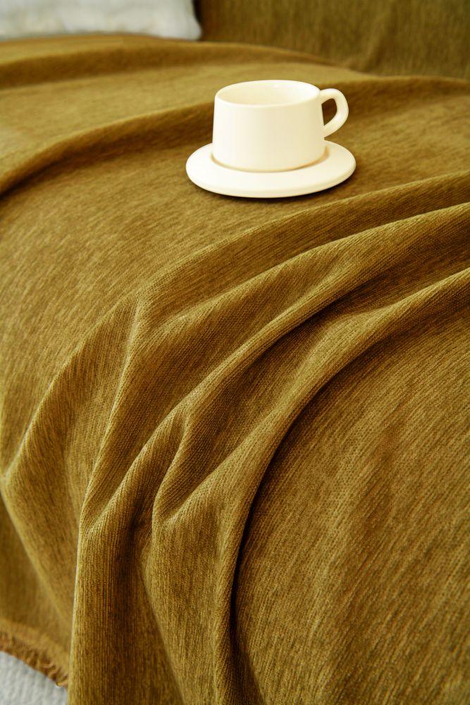 Sofa Throw - Elligate - Brown - The sofa cover crafter