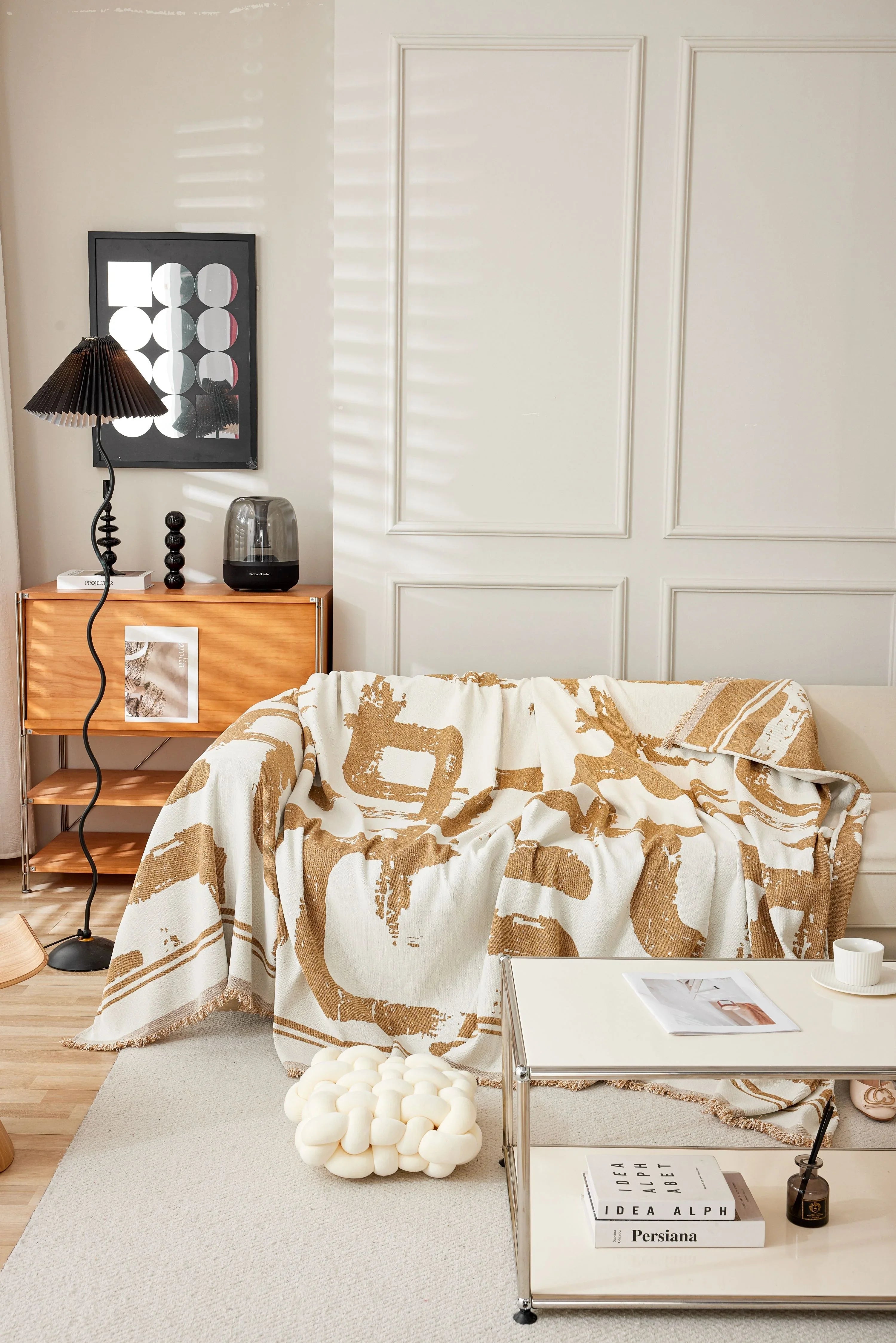 Sofa Throw - Skymoore - Khaki - The sofa cover crafter