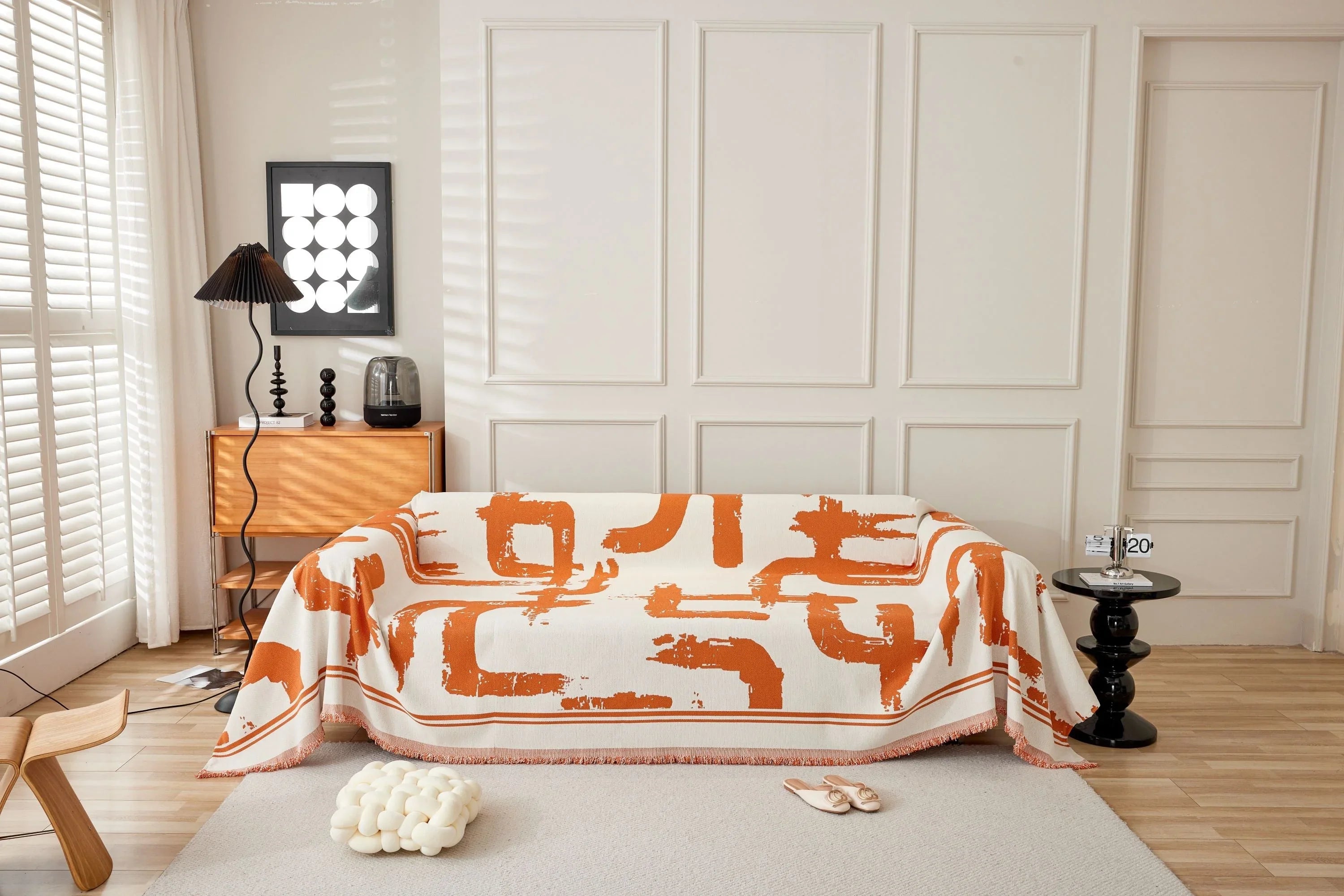 Sofa Throw - Skymoore - Orange - The sofa cover crafter