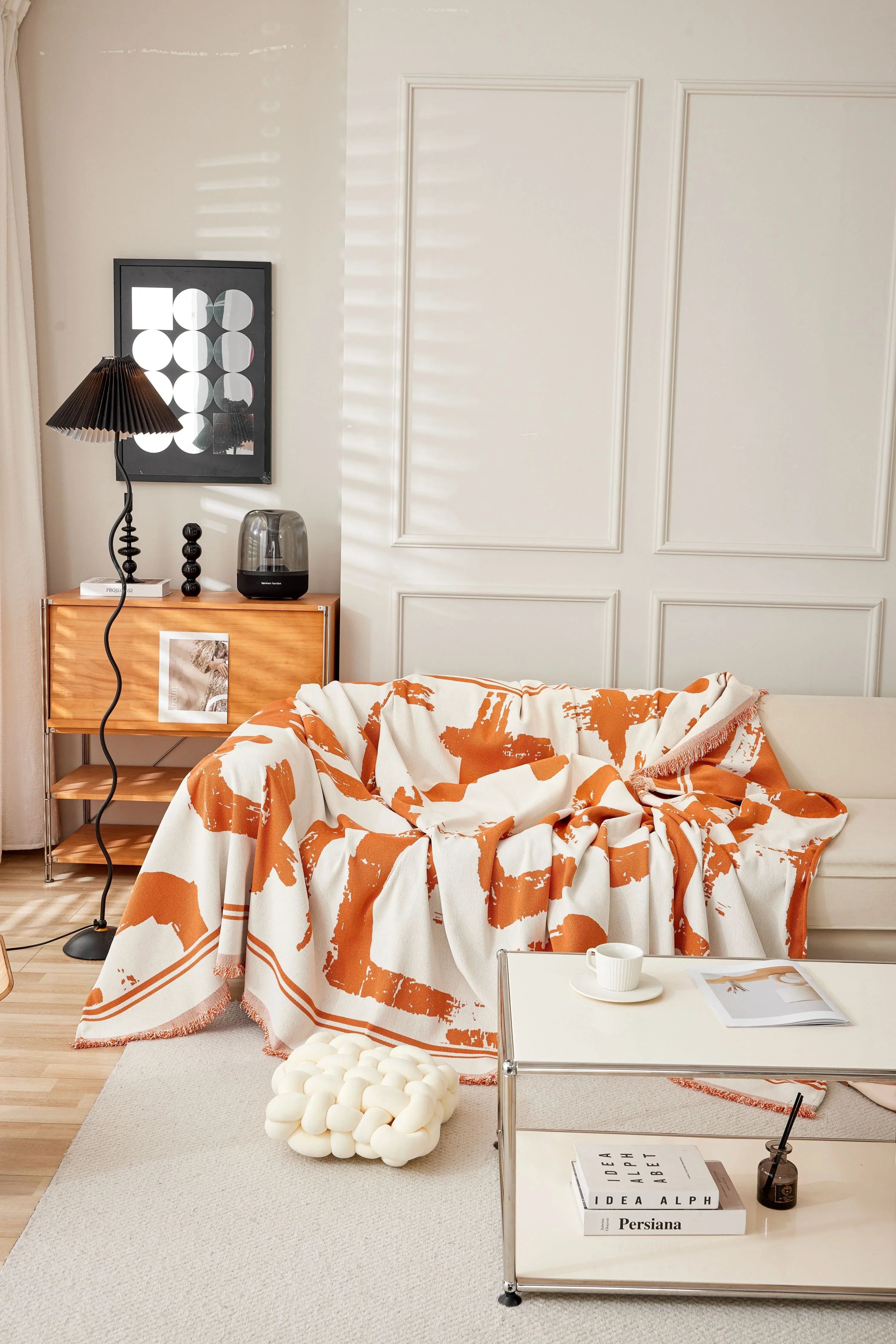 Sofa Throw - Skymoore - Orange - The sofa cover crafter