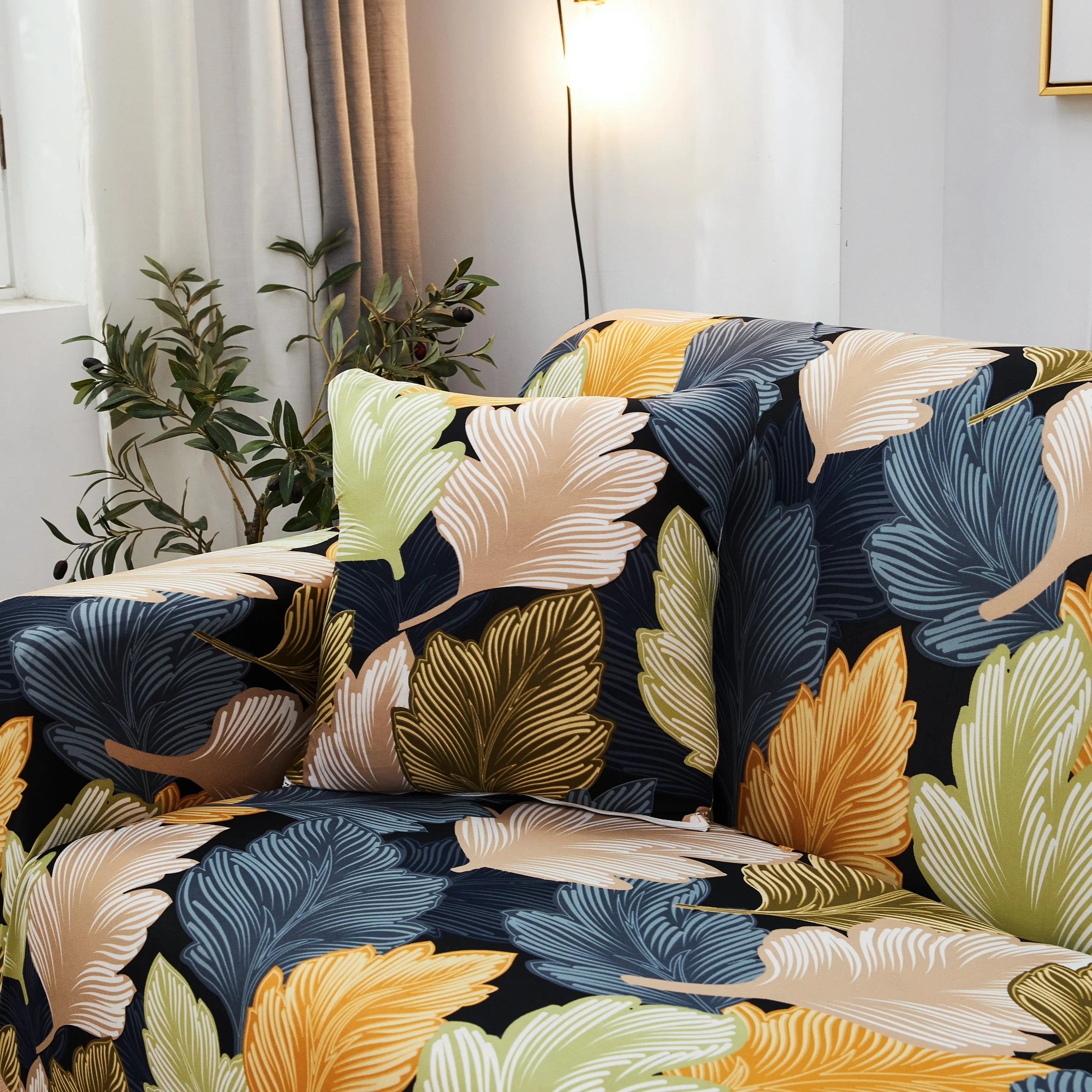 Corner Sofa Cover - Automne - Adaptable & Expandable - The sofa cover crafter