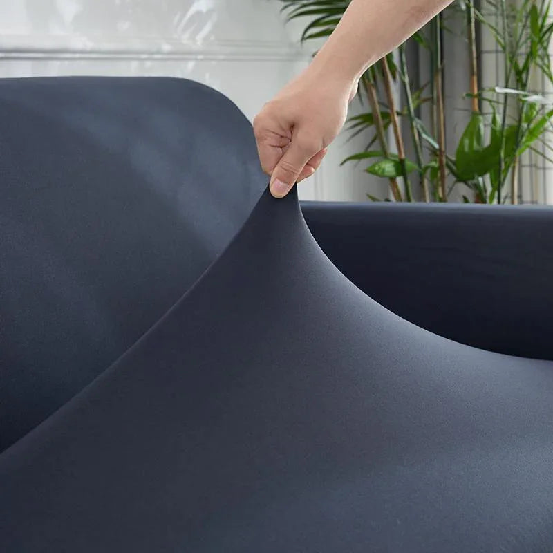Corner Sofa Cover - Clay Gray - Adaptable & Expandable - The sofa cover crafter