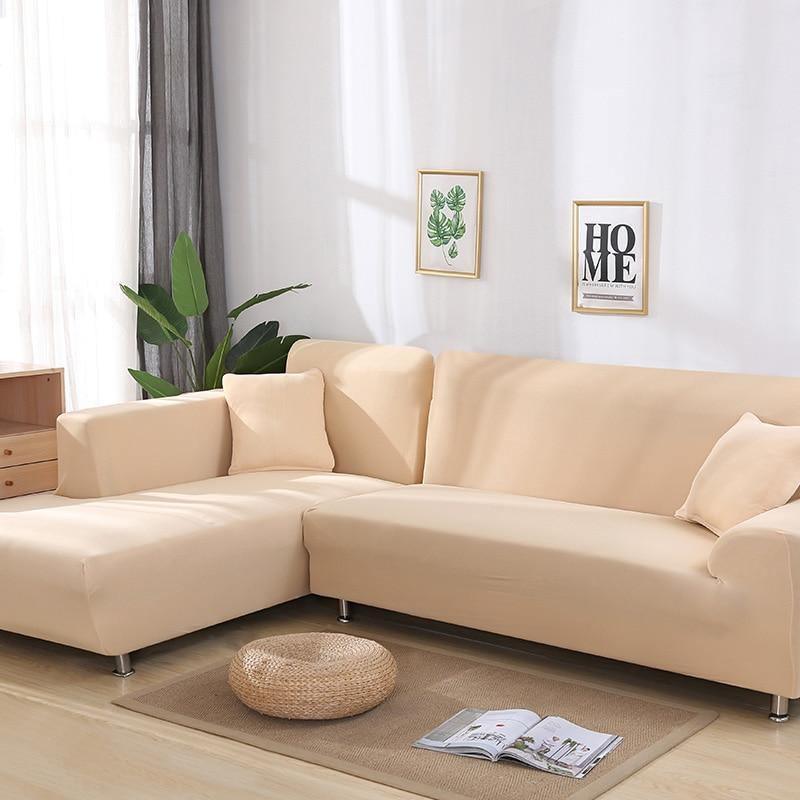 Corner Sofa Cover - Linen - Adaptable & Expandable - The sofa cover crafter