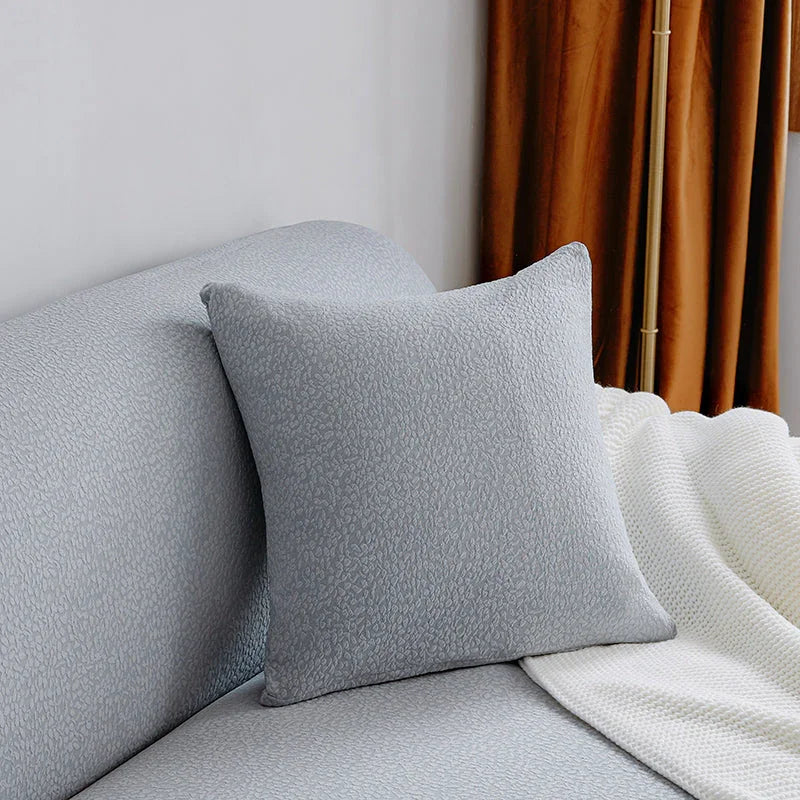 Pillow Cover - Bubble Gauze - Light Gray - Waterproof - The sofa cover crafter
