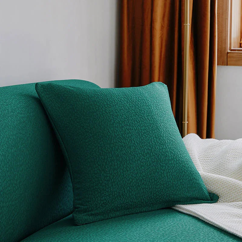 Pillow Cover - Bubble Gauze - Pine Green - Waterproof - The sofa cover crafter