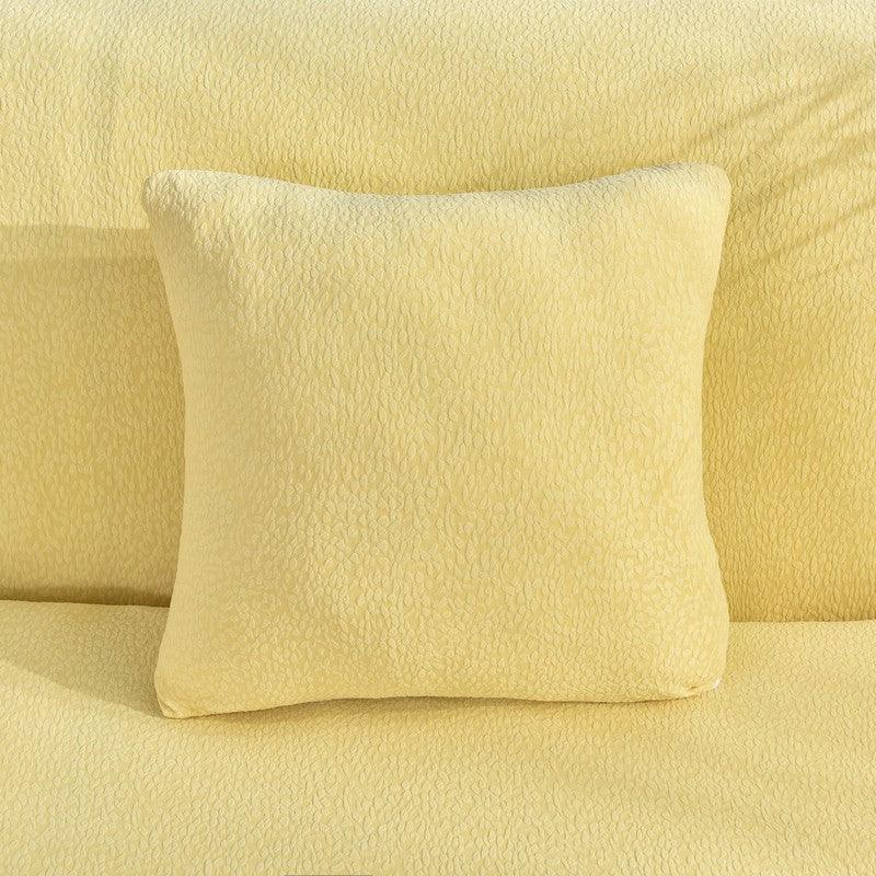 Pillow Cover - Bubble Gauze - Yellow - Waterproof - The sofa cover crafter