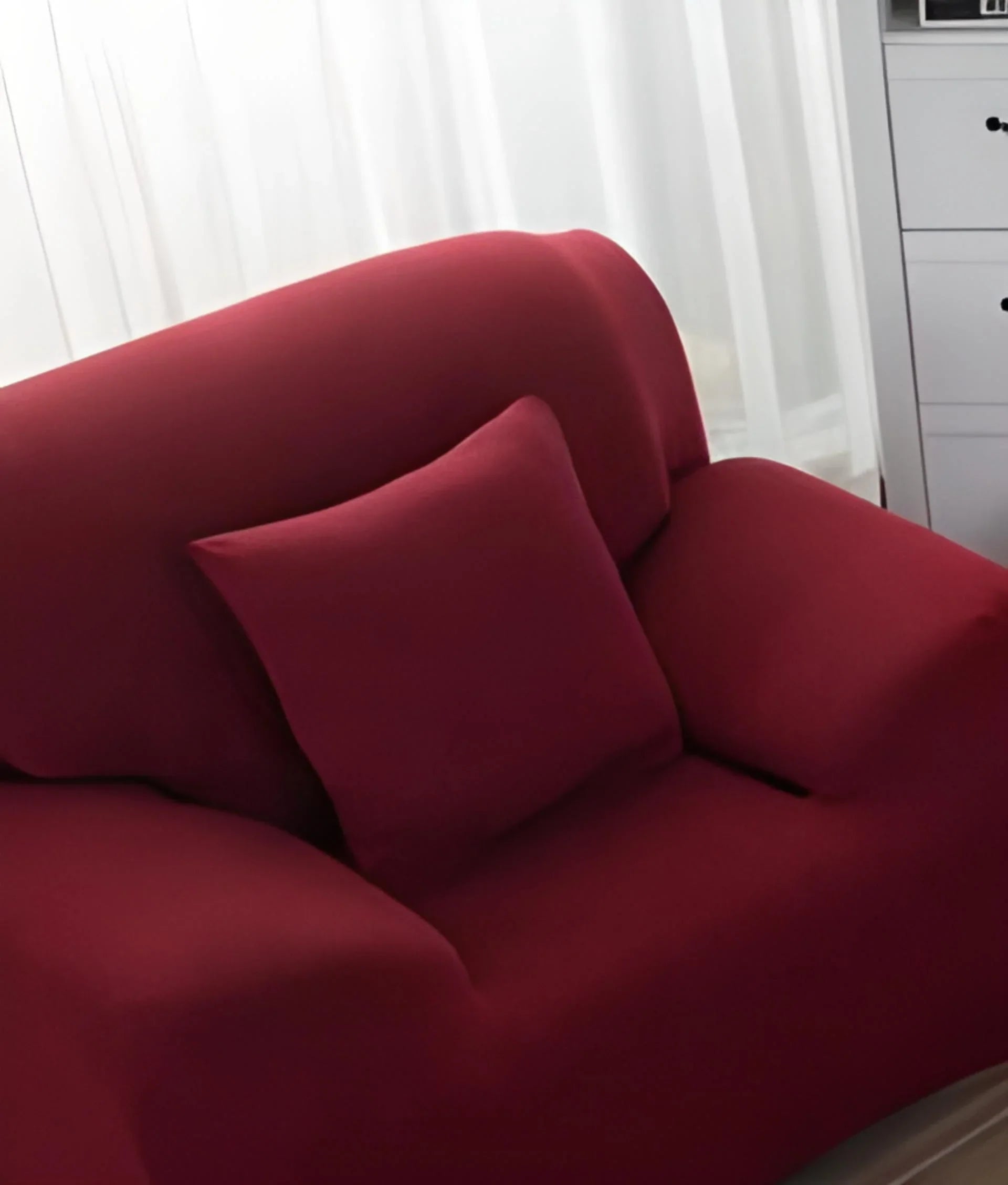 Pillow Cover - Garnet red - The sofa cover crafter