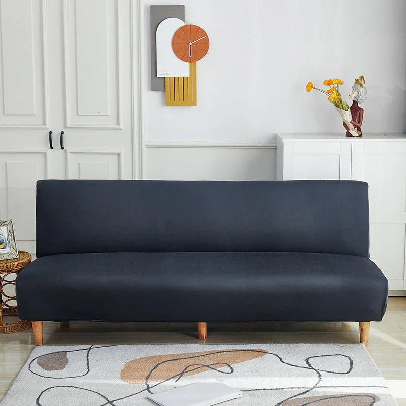 Sofa Bed Cover- Graphite Black - Adaptable & Expandable - The sofa cover crafter