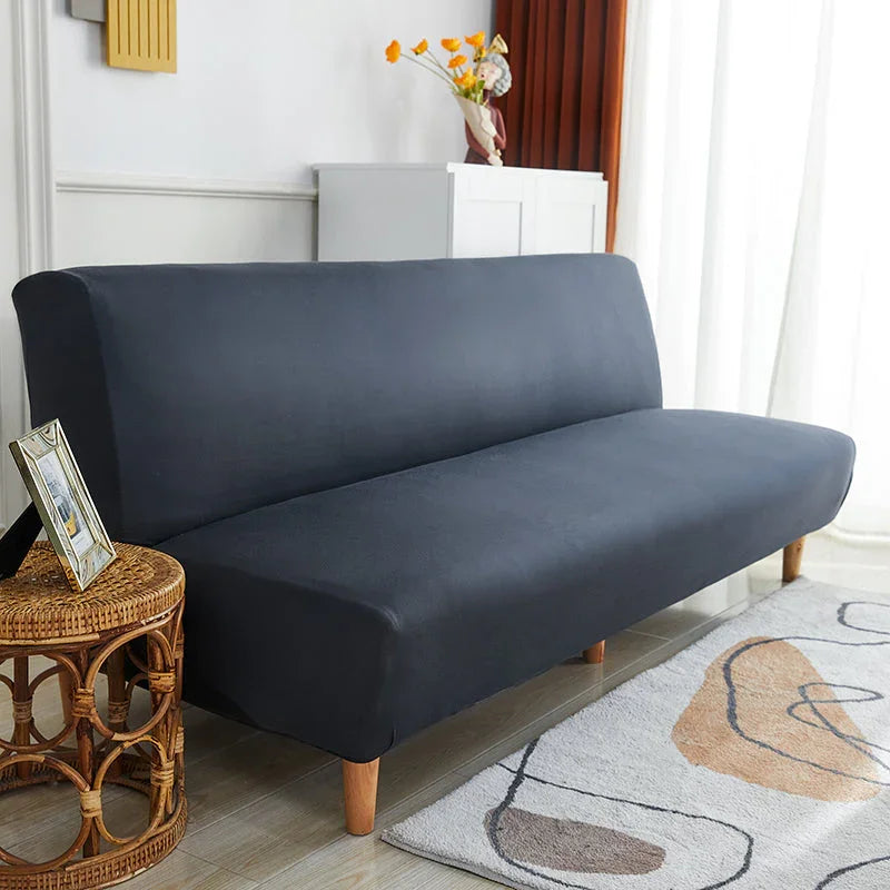Sofa Bed Cover- Graphite Black - Adaptable & Expandable - The sofa cover crafter