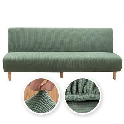 Light green narrow jacquard sofa bed cover