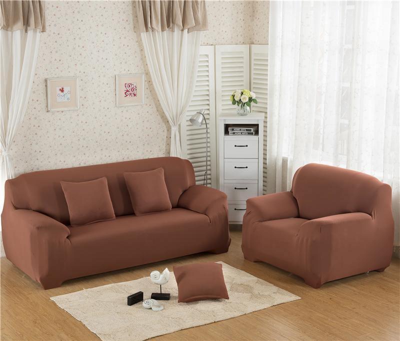 Sofa Cover - Auburn Brown - Adaptable & Expandable - The sofa cover crafter