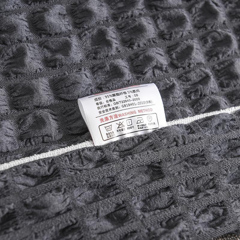 Sofa Cover - Bubble Fabric - Anthracite Grey - Adaptable & Expandable - The sofa cover crafter