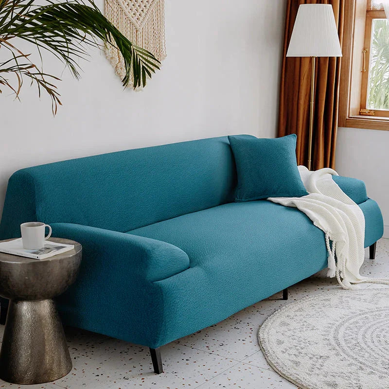 Sofa Cover - Bubble Gauze - Indigo - Waterproof - The sofa cover crafter