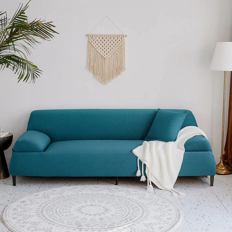 Sofa Cover - Bubble Gauze - Indigo - Waterproof - The sofa cover crafter