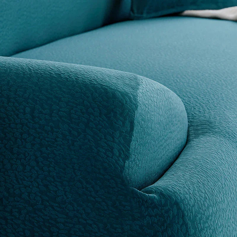 Sofa Cover - Bubble Gauze - Indigo - Waterproof - The sofa cover crafter