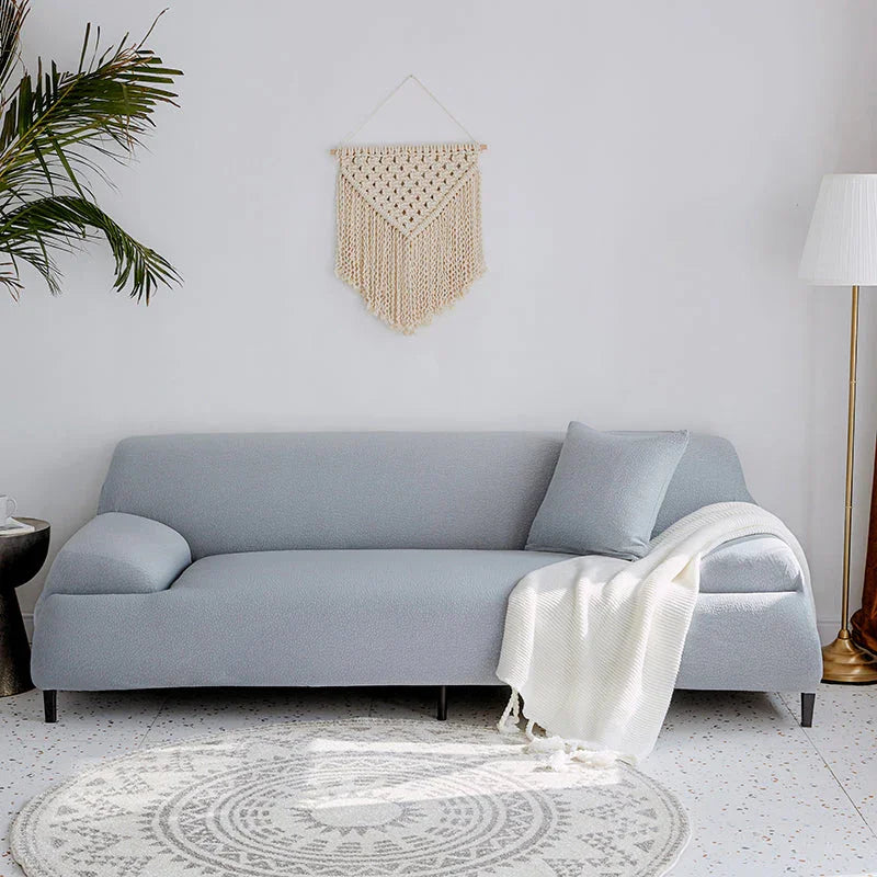 Sofa Cover - Bubble Gauze - Light Gray - Waterproof - The sofa cover crafter