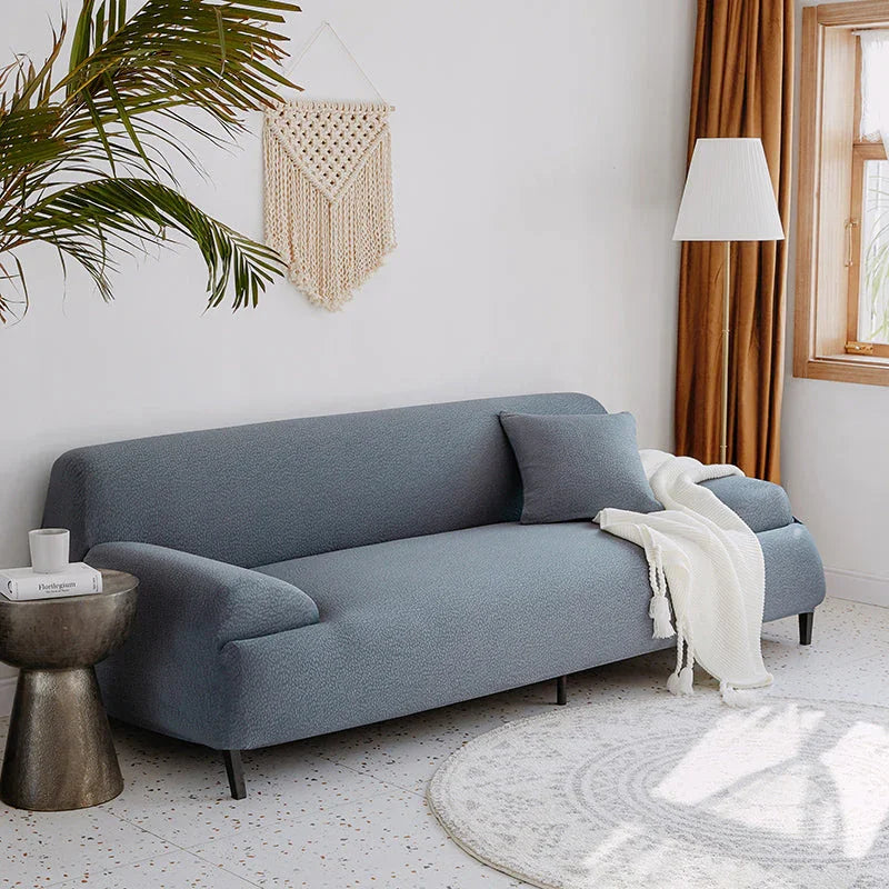 Sofa Cover - Bubble Gauze - Medium Gray - Waterproof - The sofa cover crafter