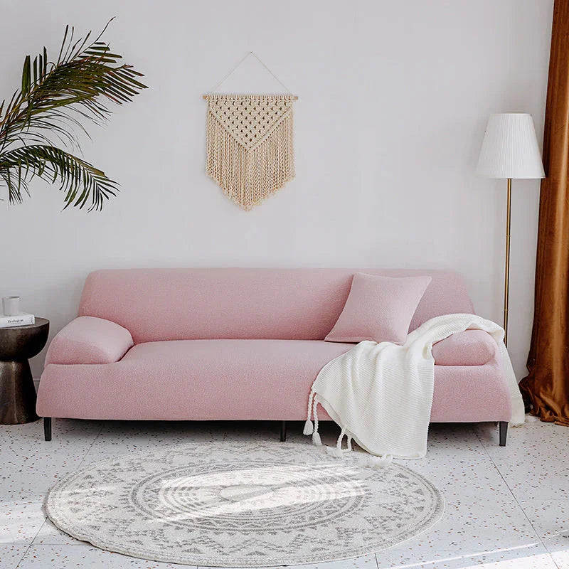 Sofa Cover - Bubble Gauze - Mist Pink - Waterproof - The sofa cover crafter