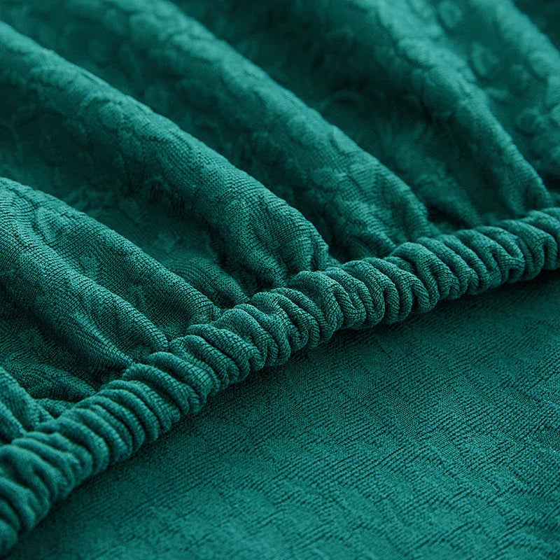 Sofa Cover - Bubble Gauze - Pine Green - Waterproof - The sofa cover crafter
