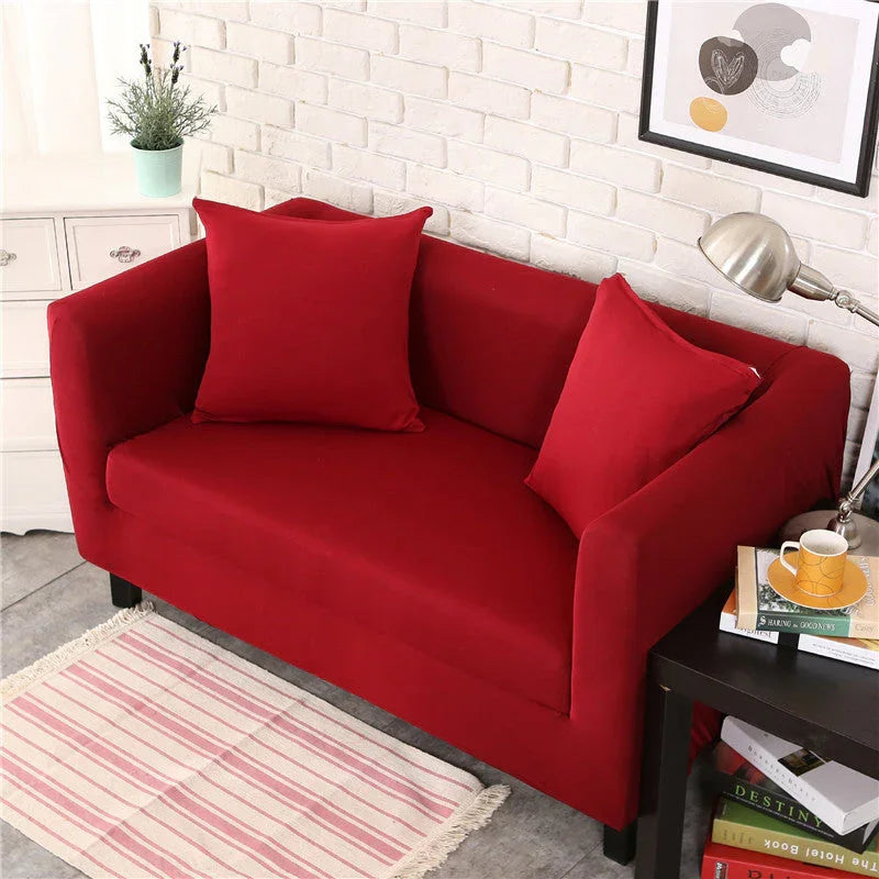 Sofa Cover- Cartier Red - Adaptable & Expandable - The sofa cover crafter