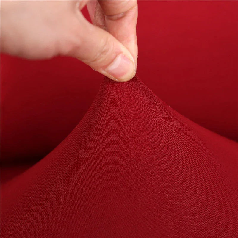 Sofa Cover- Cartier Red - Adaptable & Expandable - The sofa cover crafter