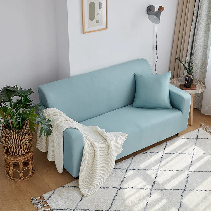 Sofa Cover- Coral Blue - Adaptable & Expandable - The sofa cover crafter