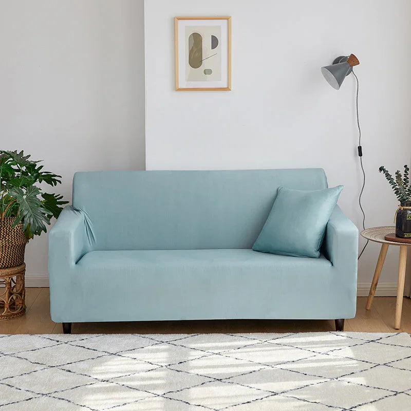 Sofa Cover- Coral Blue - Adaptable & Expandable - The sofa cover crafter