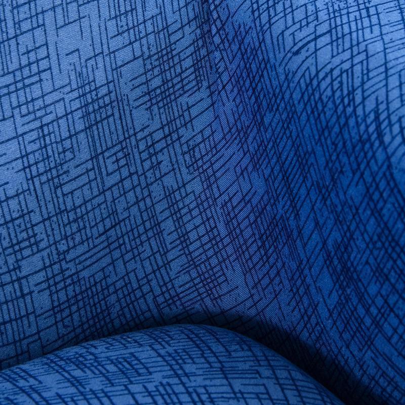 Sofa Cover - Cross pattern - Blue - Adaptable & Expandable - The sofa cover crafter