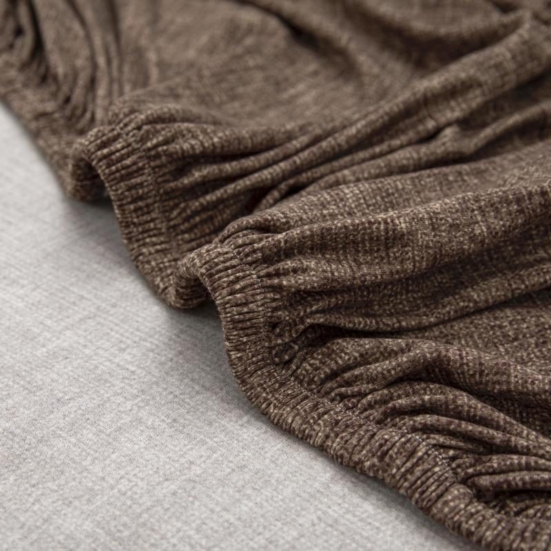 Sofa Cover - Cross pattern - Coffee - Adaptable & Expandable - The sofa cover crafter