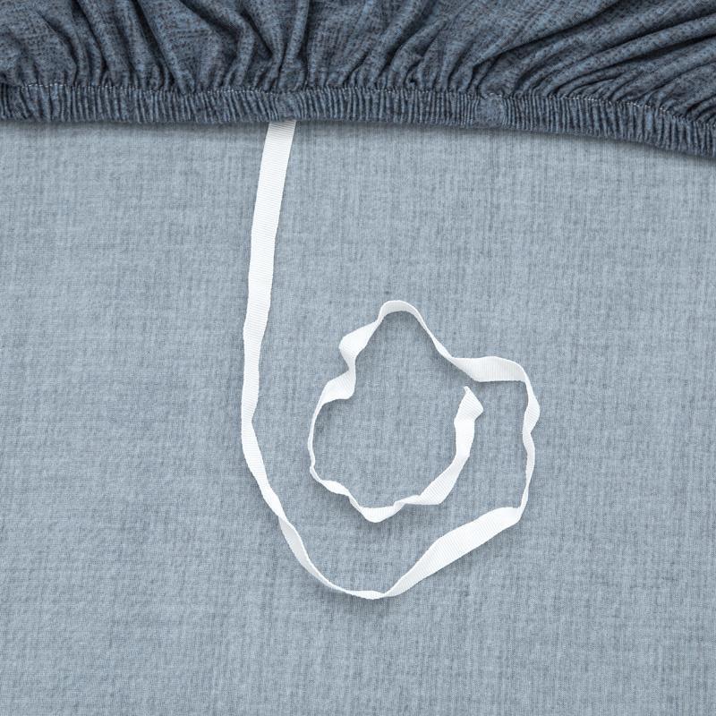 Sofa Cover - Cross pattern - Slate Blue - Adaptable & Expandable - The sofa cover crafter
