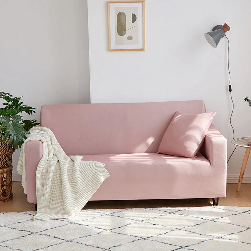 Sofa Cover- Pink lemonade - Adaptable & Expandable - The sofa cover crafter